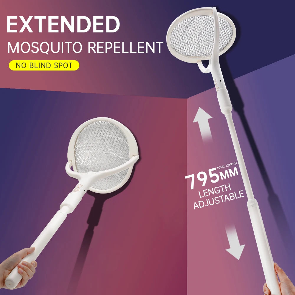 UniQuick Rotating Head Bug Zapper Racket Rechargeable for House Hold