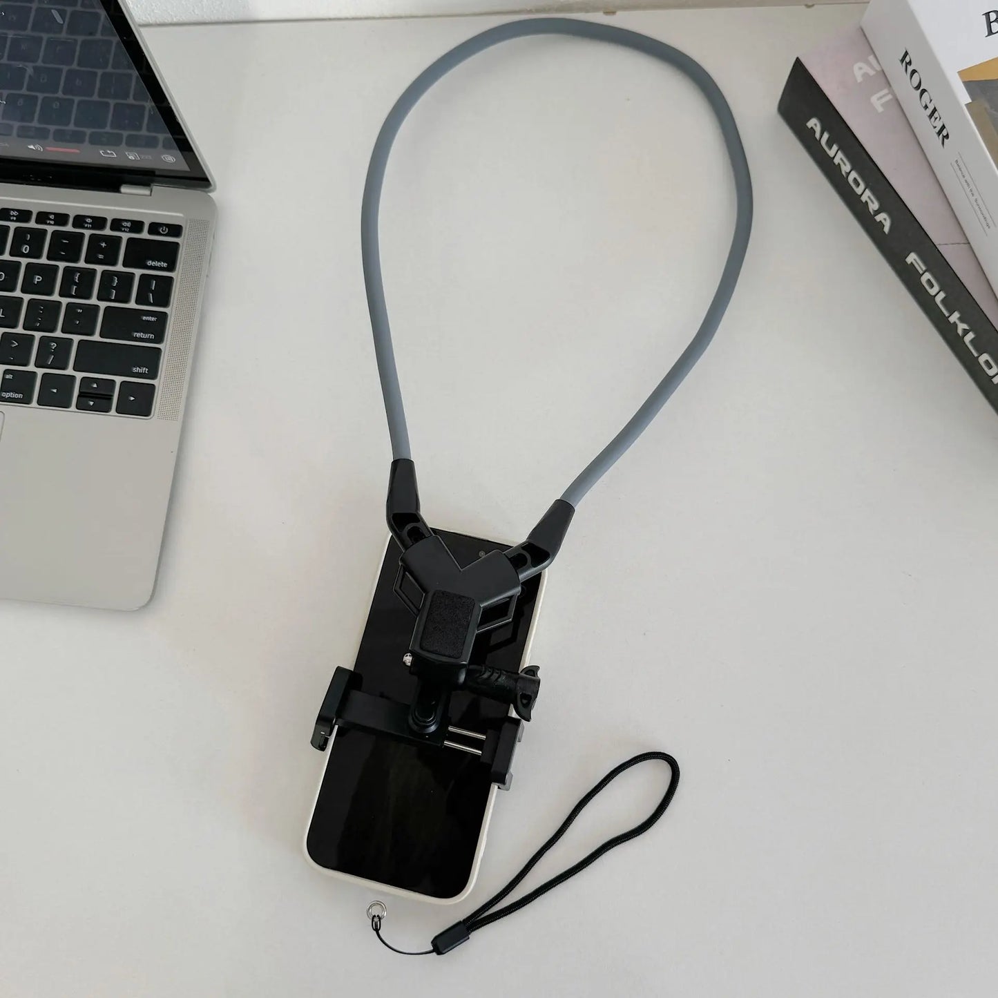 TUQ Universal Adjustable Phone Clip Holder With Chest Strap