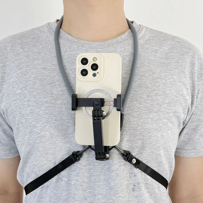 TUQ Universal Adjustable Phone Clip Holder With Chest Strap